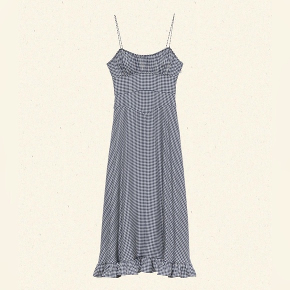 Doen Blue Gingham Dress - Picture 1 of 5